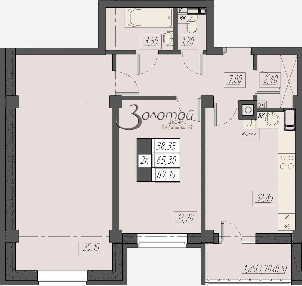 Продажа 2-комнатной квартиры, Пятигорск, Егоршина ул,  6