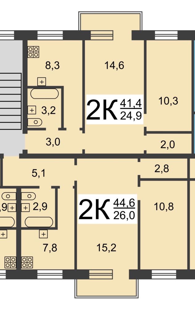 Продажа 2-комнатной квартиры, Нижний Новгород, Сестер Рукавишниковых ул,  26