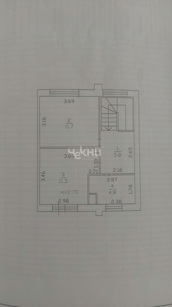 Продажа дома, 87м <sup>2</sup>, 1 сот., Большая Ельня, Вятская ул