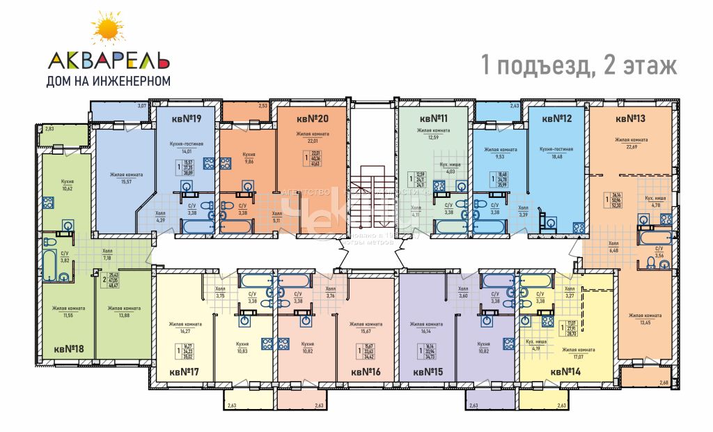 Продажа 1-комнатной новостройки, Новинки, Инженерный пр-зд,  7к2