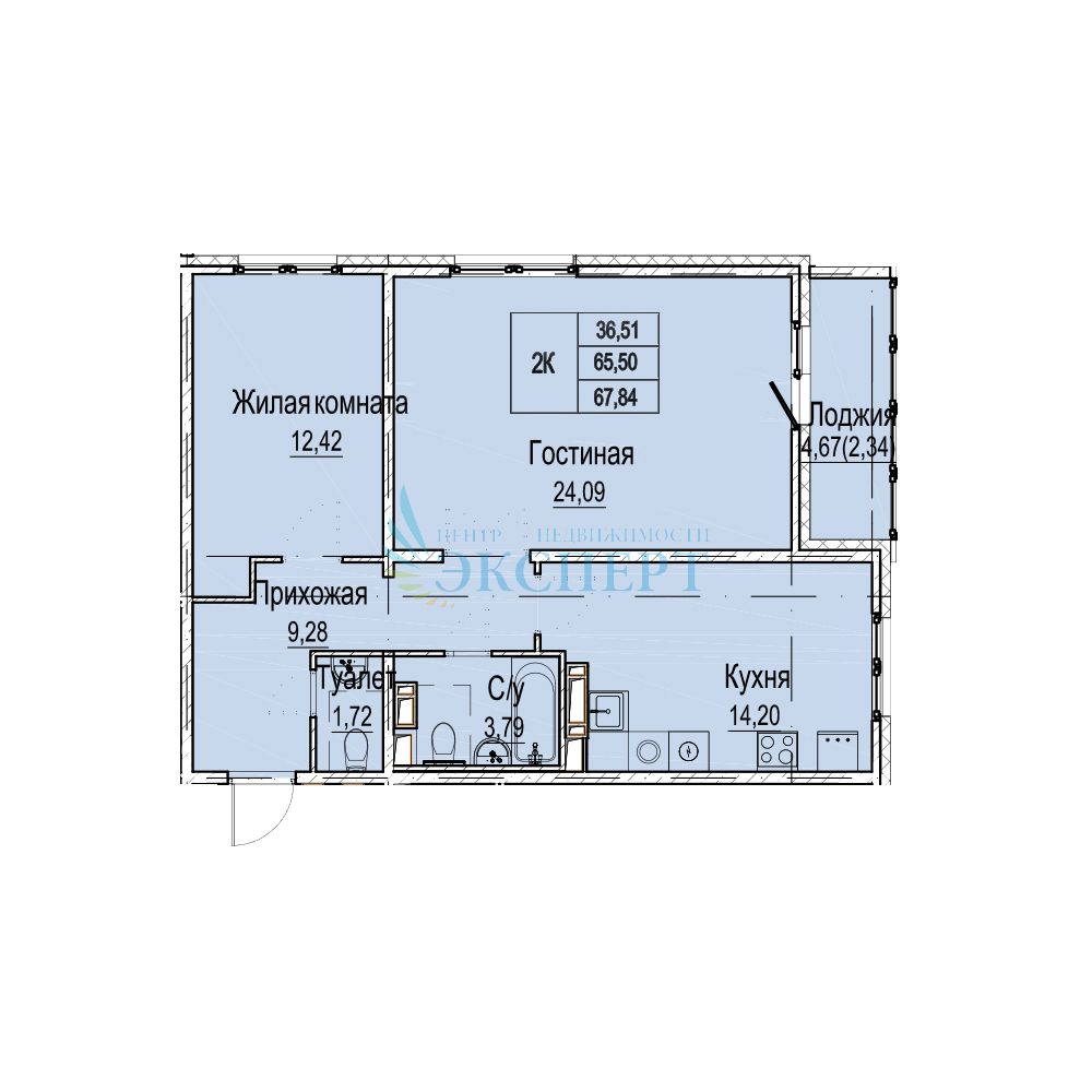 Продажа 2-комнатной новостройки, Нижний Новгород, Лесной городок ул