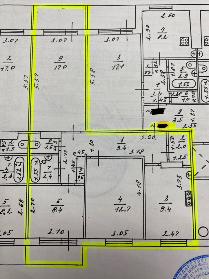 Продажа 3-комнатной квартиры, Нижний Новгород, Богдановича ул,  7