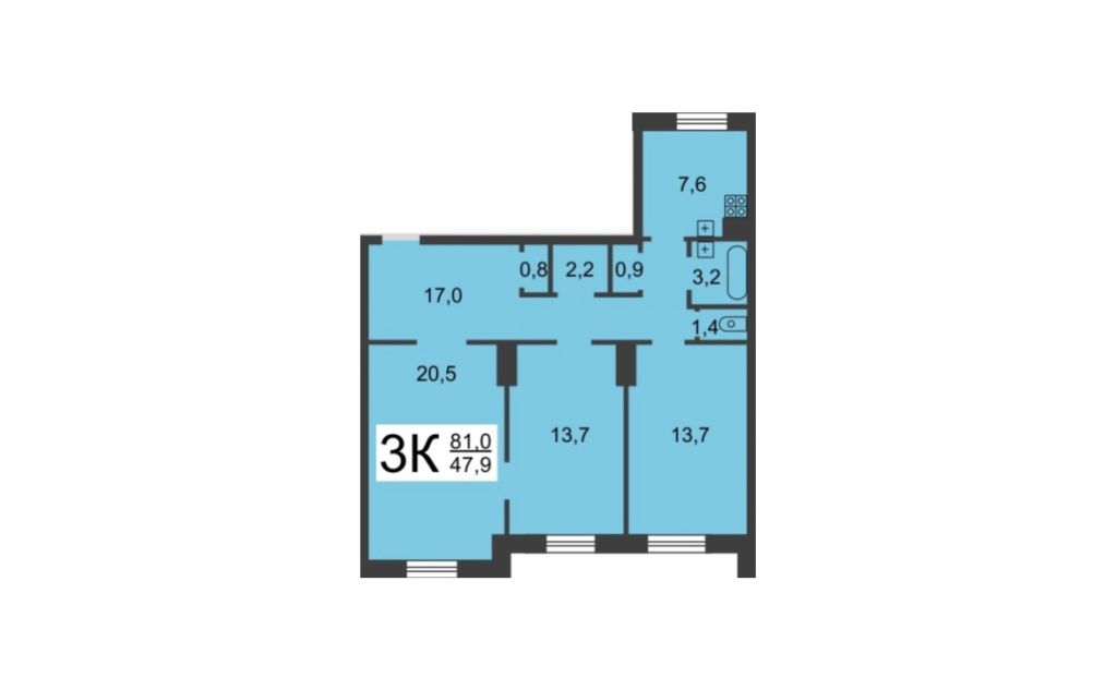 Продажа 3-комнатной квартиры, Нижний Новгород, Октября пр-кт,  16