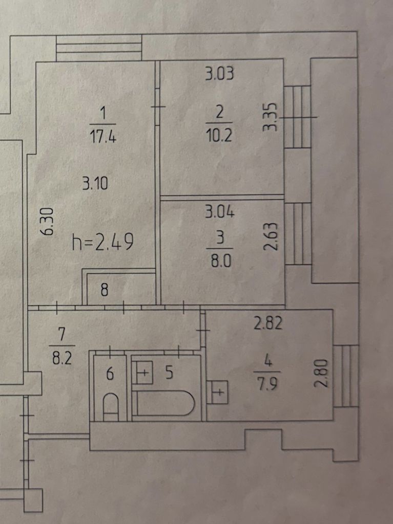 Продажа 3-комнатной квартиры, Пермь, Грузинская ул,  15