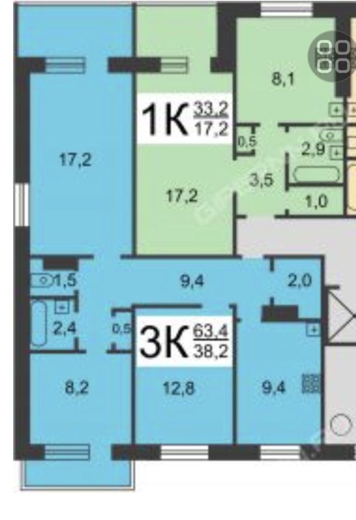 Продажа 3-комнатной квартиры, Нижний Новгород, Адмирала Макарова ул,  3к2