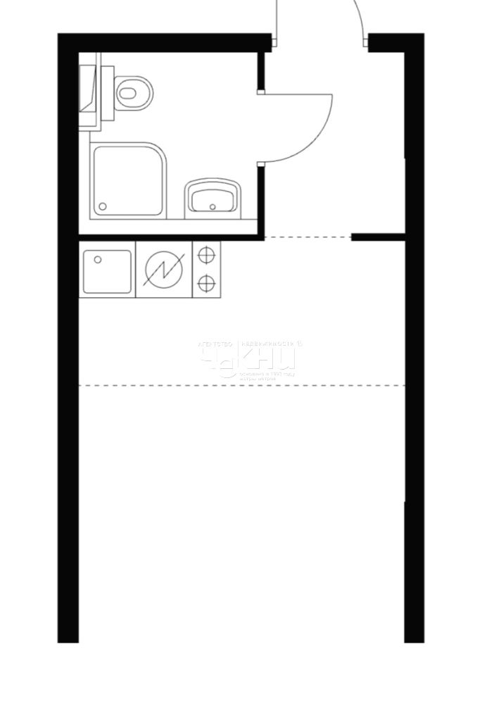 Продажа 1-комнатной квартиры, Утечино, Небесная,  3