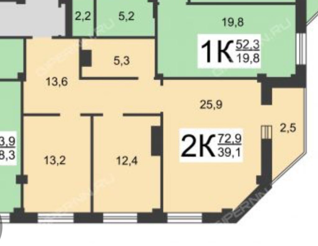 Продажа 2-комнатной квартиры, Нижний Новгород, Богородского ул,  7к1
