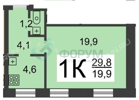 Продажа 1-комнатной квартиры, Нижний Новгород, Актюбинская ул,  1а
