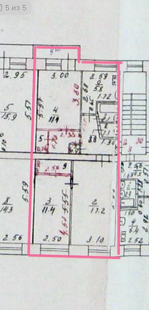 Продажа 3-комнатной квартиры, Кострома, Глазковский проезд,  6