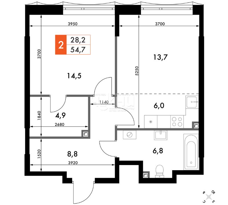 Продажа 2-комнатной новостройки, Нижний Новгород, Черниговская ул,  21