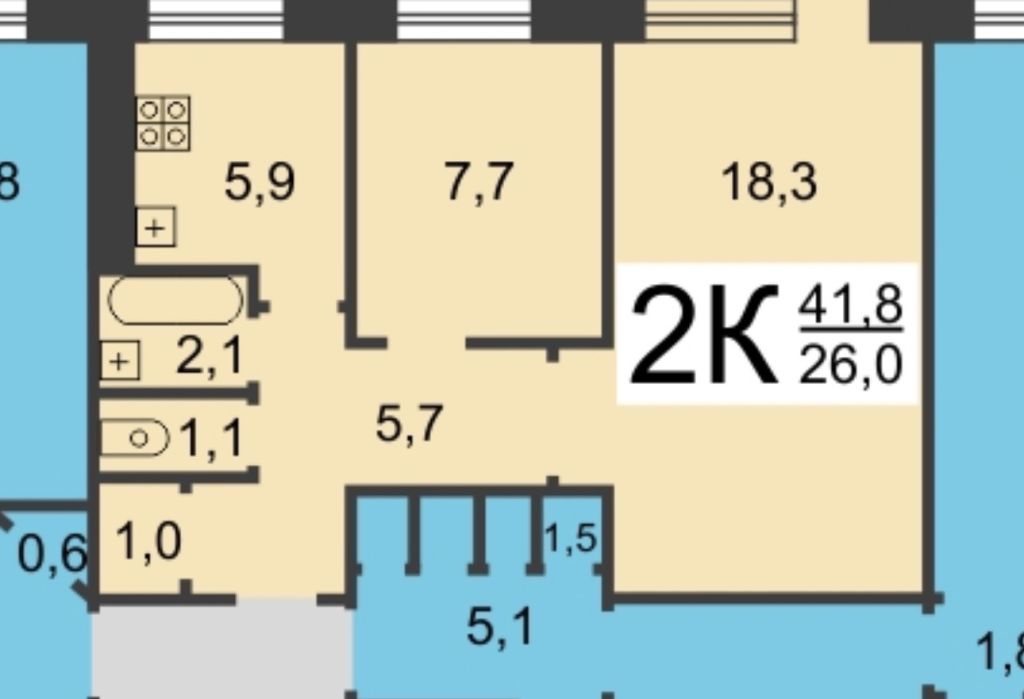 Продажа 2-комнатной квартиры, Нижний Новгород, Военных Комиссаров ул,  5