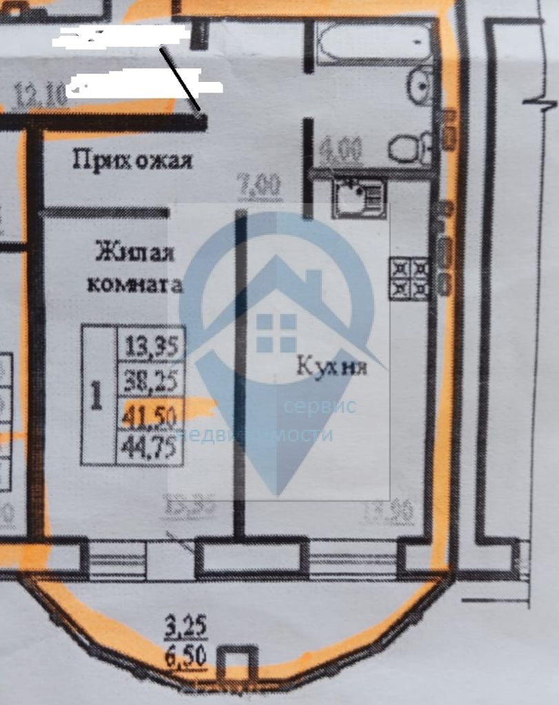 Продажа 1-комнатной квартиры, Иваново, Самоцветы мкр,  3