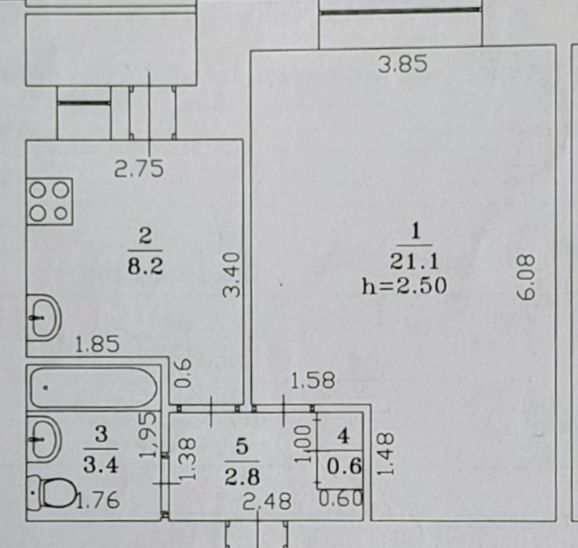 Продажа 1-комнатной квартиры, Балахна, Бумажников ул,  1 Б