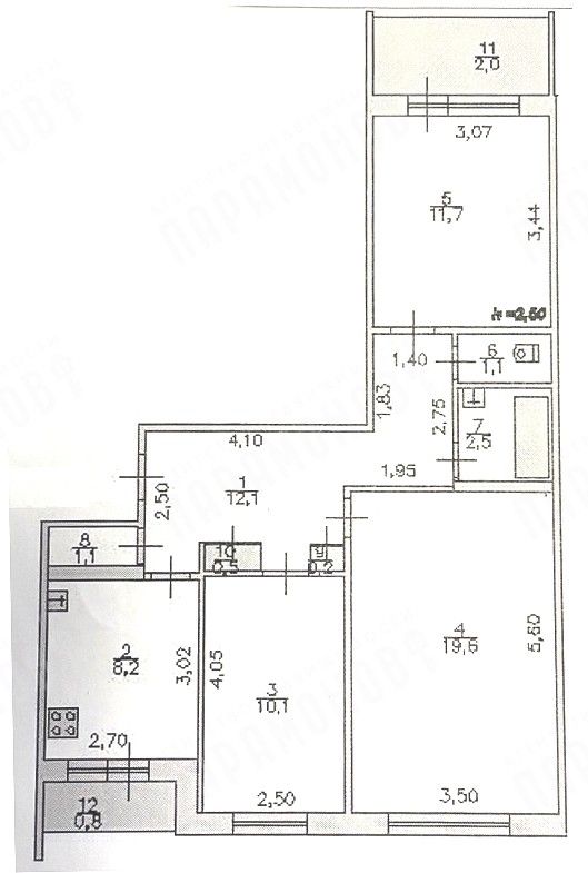 Продажа 3-комнатной квартиры, Тверь, Спортивный пер,  2к4