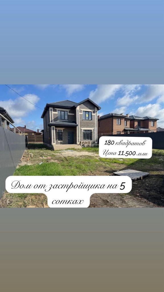 Продажа дома, 180м <sup>2</sup>, 5 сот., Ростовская