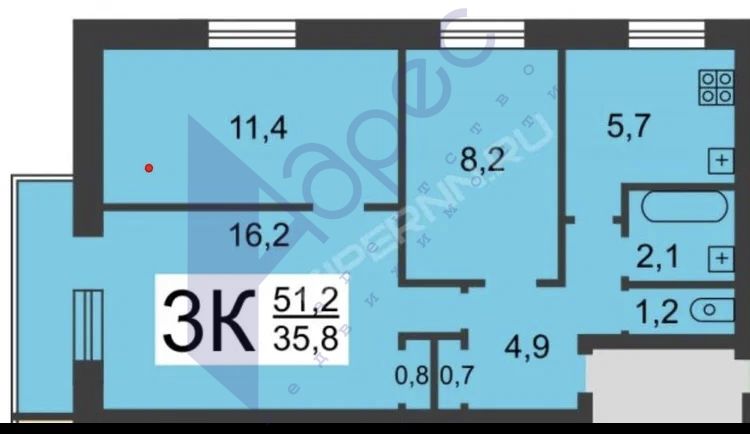 Аренда 3-комнатной квартиры, Нижний Новгород, Менделеева ул,  6