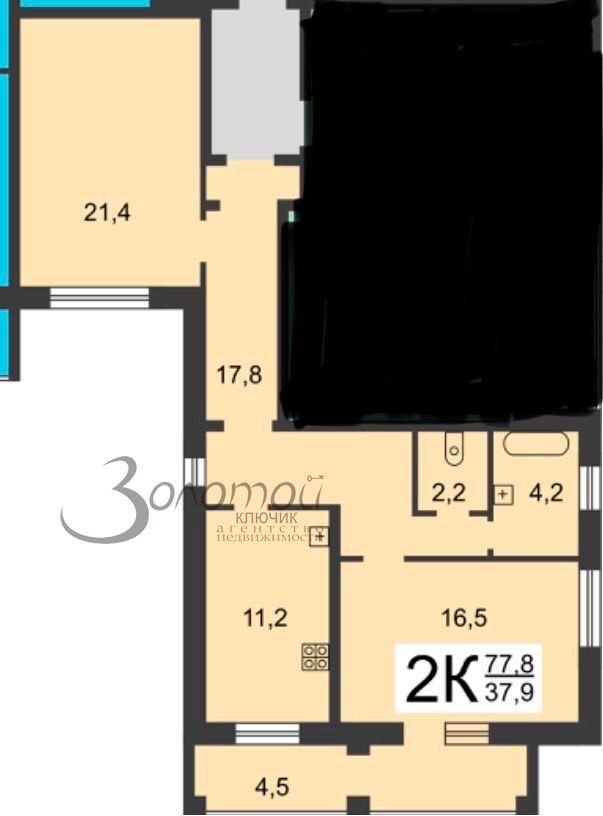 Продажа 2-комнатной квартиры, Нижний Новгород, Гагарина пр-кт,  107