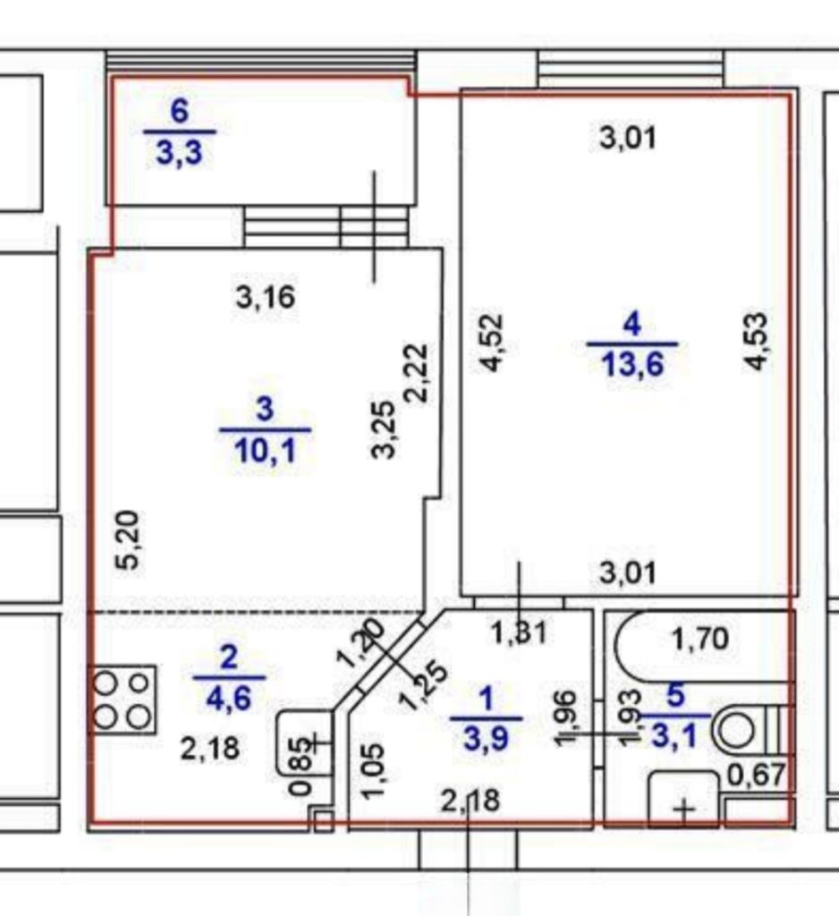 Продажа 1-комнатной квартиры, Анкудиновка, Русская ул,  9