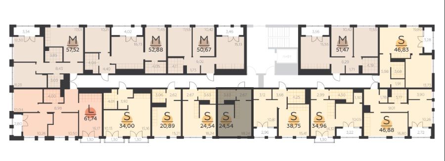 Продажа 1-комнатной новостройки, Тула, Вадима Усова ул