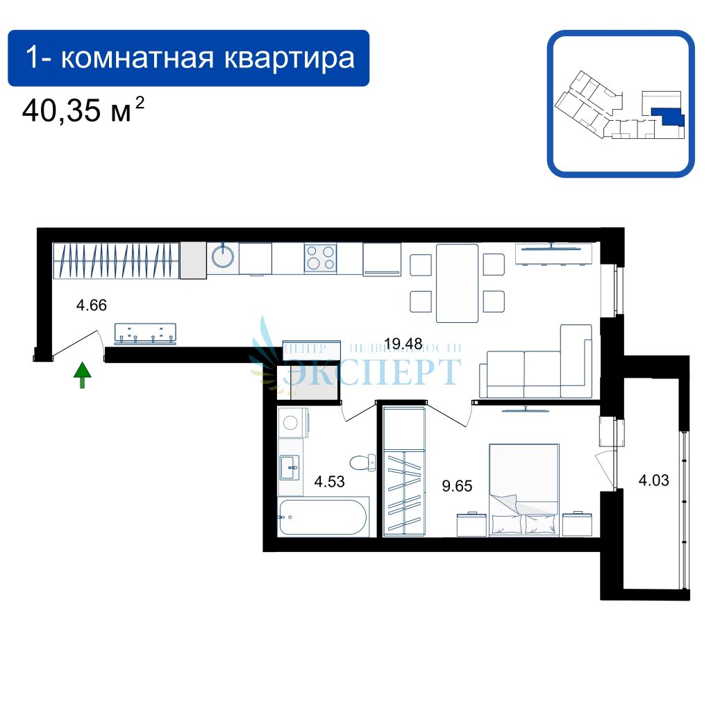 Продажа 1-комнатной новостройки, Нижний Новгород, Светлоярская ул
