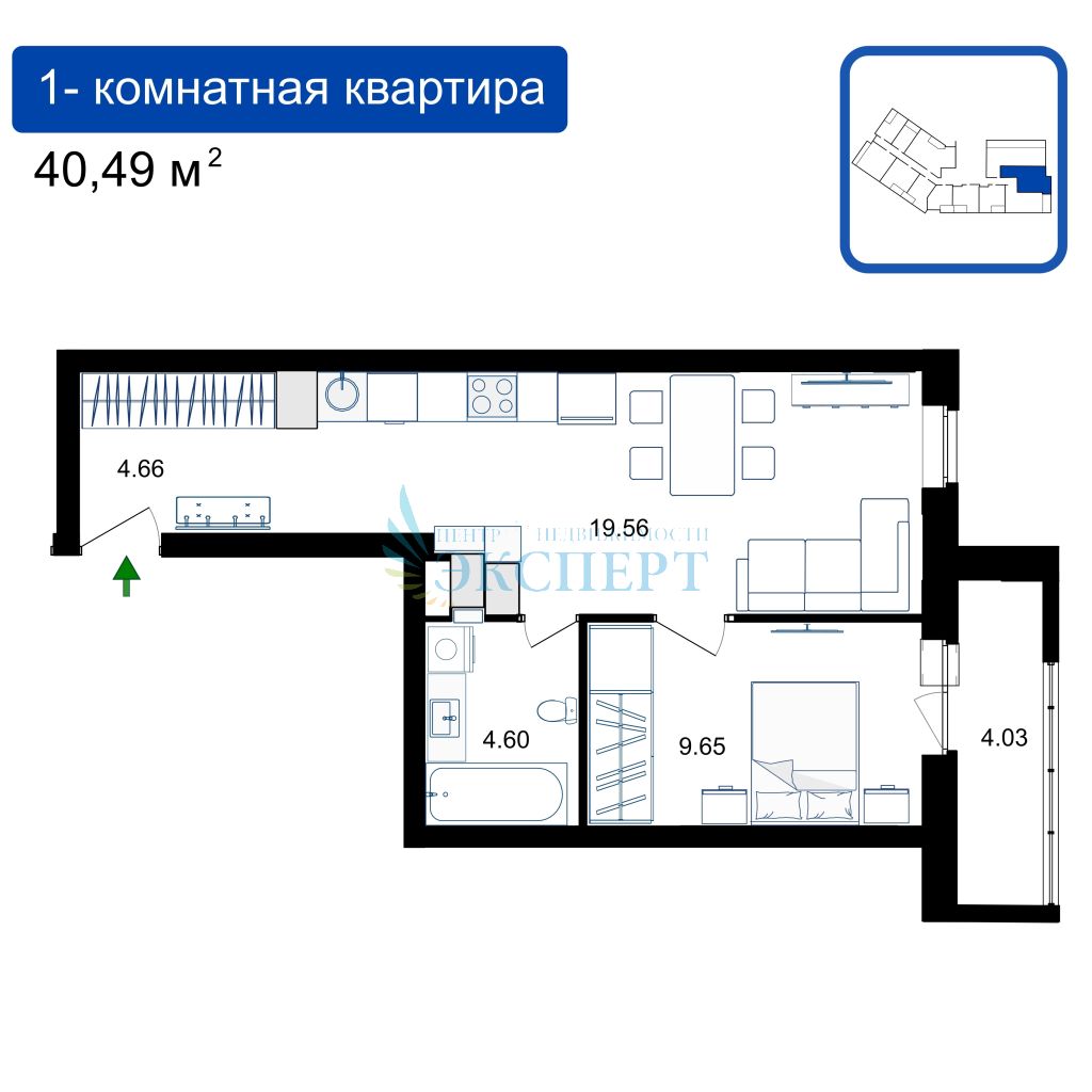 Продажа 1-комнатной новостройки, Нижний Новгород, Светлоярская ул