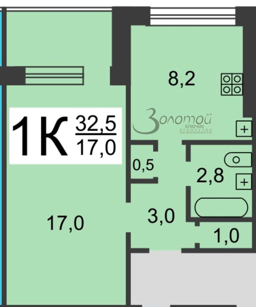 Продажа 1-комнатной квартиры, Нижний Новгород, Композитора Касьянова ул,  12