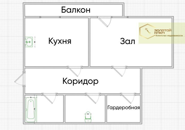 Аренда 1-комнатной квартиры, Димитровград, Димитрова пр-кт,  8