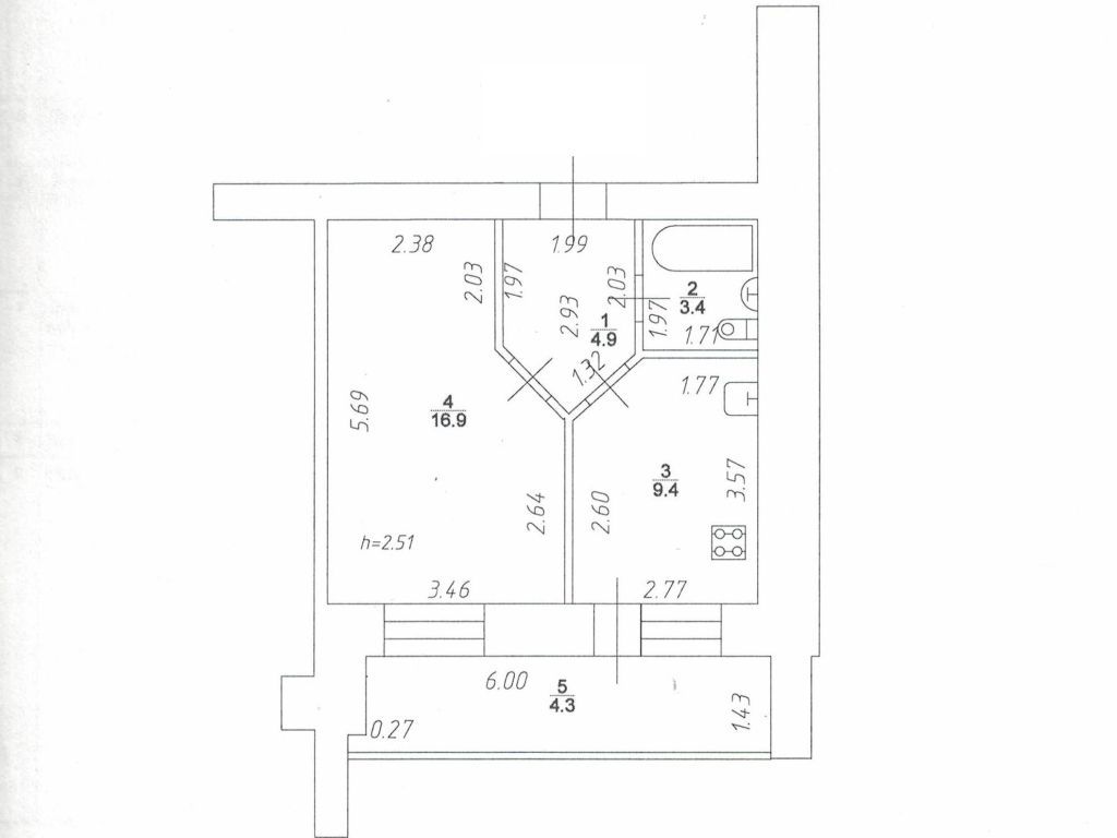 Продажа 1-комнатной квартиры, Казань, Колымская ул,  15