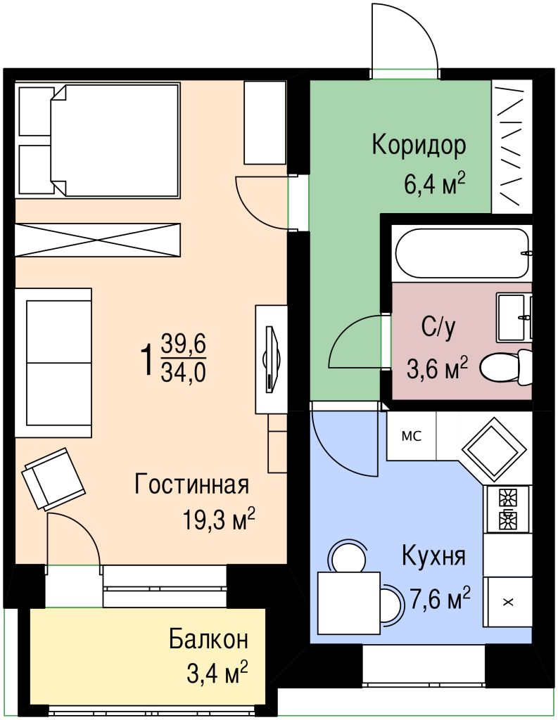 Продажа 1-комнатной квартиры, Нижний Новгород, Таганская ул,  8к2