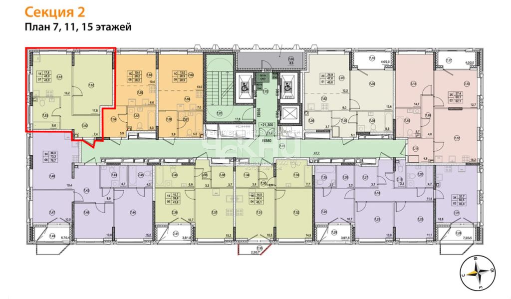 Продажа 1-комнатной новостройки, Нижний Новгород, Черниговская ул,  20