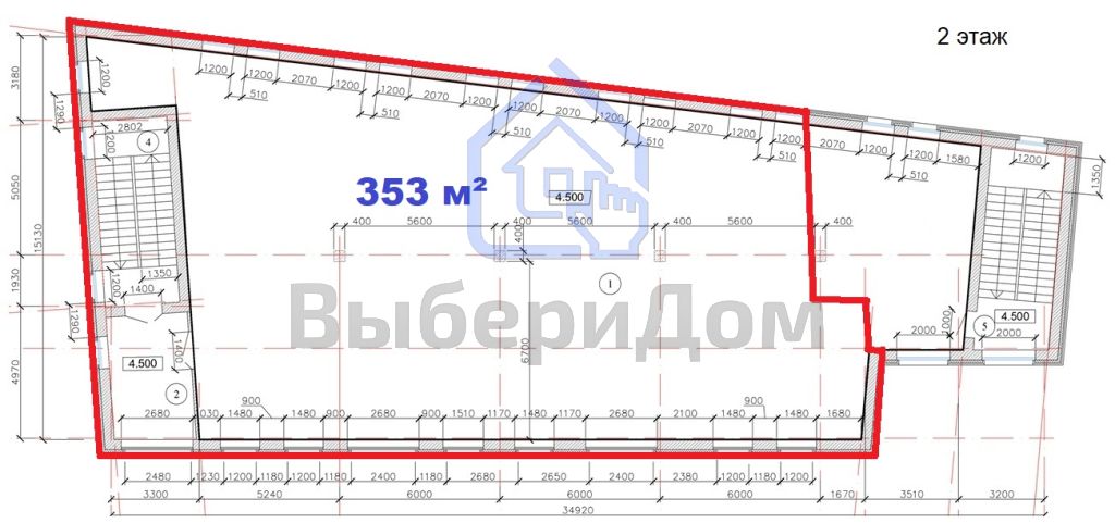 Аренда коммерческой недвижимости, 353м <sup>2</sup>, Иваново, Смирнова ул,  49/1