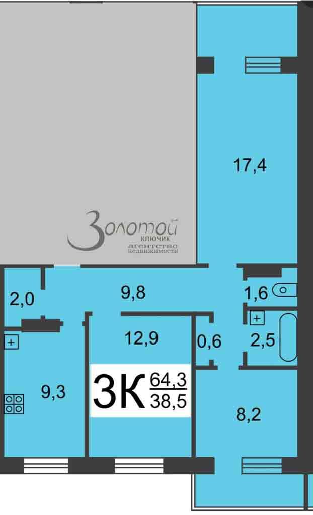 Продажа 3-комнатной квартиры, Нижний Новгород, Даргомыжского ул,  19к4