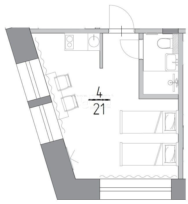Продажа 1-комнатной квартиры, Нижний Новгород, Алексеевская ул,  24/27
