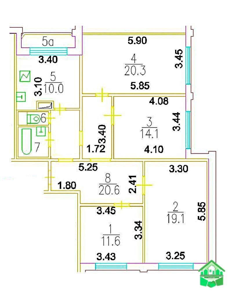 Продажа 4-комнатной квартиры, Москва, Барышиха ул,  12к1