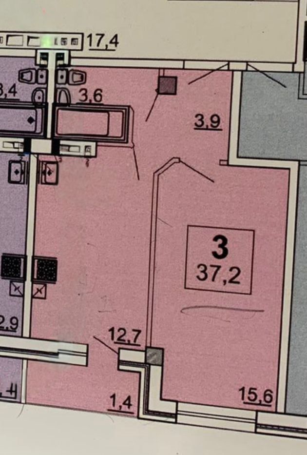 Продажа 1-комнатной квартиры, Ессентуки, Крутой Обрыв пер