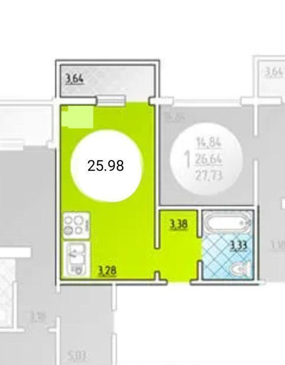 Продажа 1-комнатной квартиры, Ростов-на-Дону, Висаитова ул,  10/9