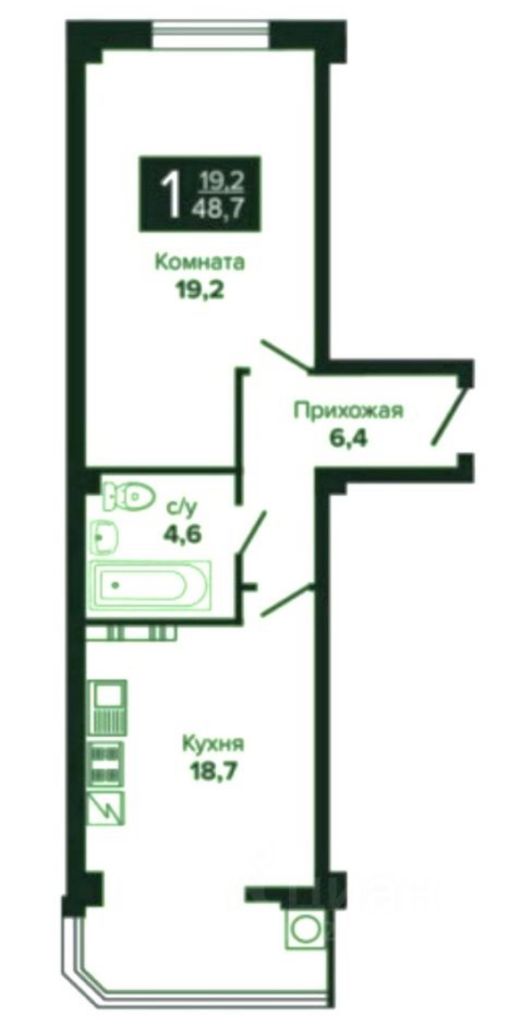 Продажа 2-комнатной квартиры, Ессентуки, Шмидта ул,  86